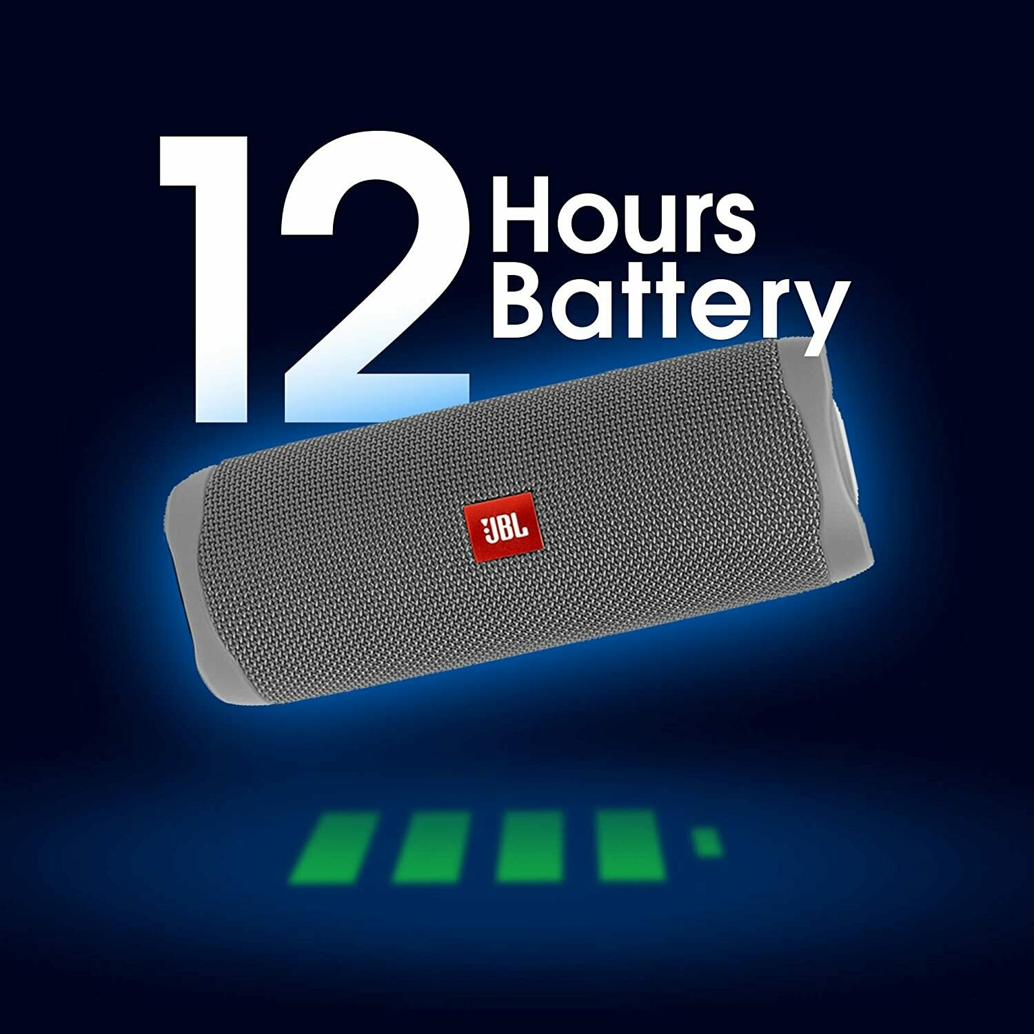 JBL Flip 5 Waterproof Bluetooth Speaker, Gray