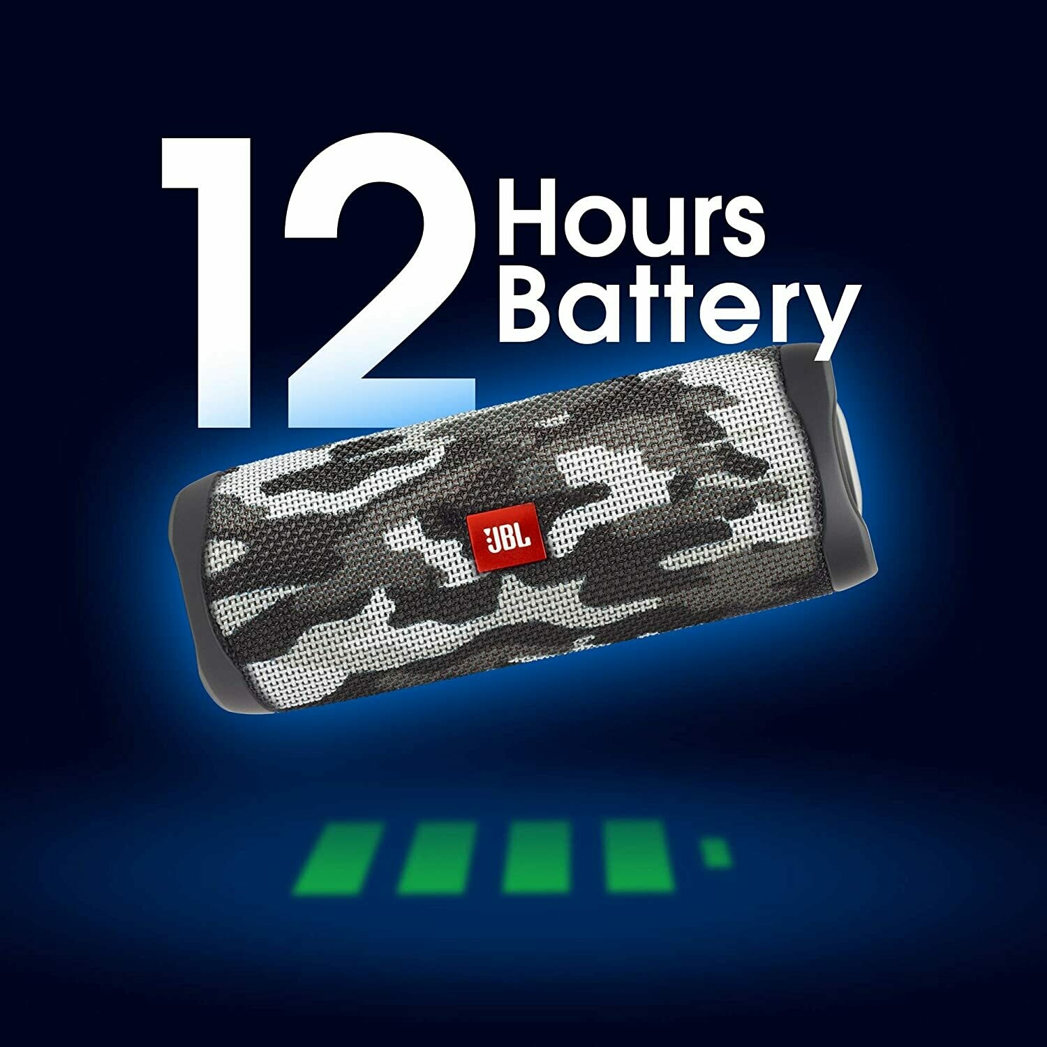 JBL Flip 5 Waterproof Bluetooth Speaker, Camo