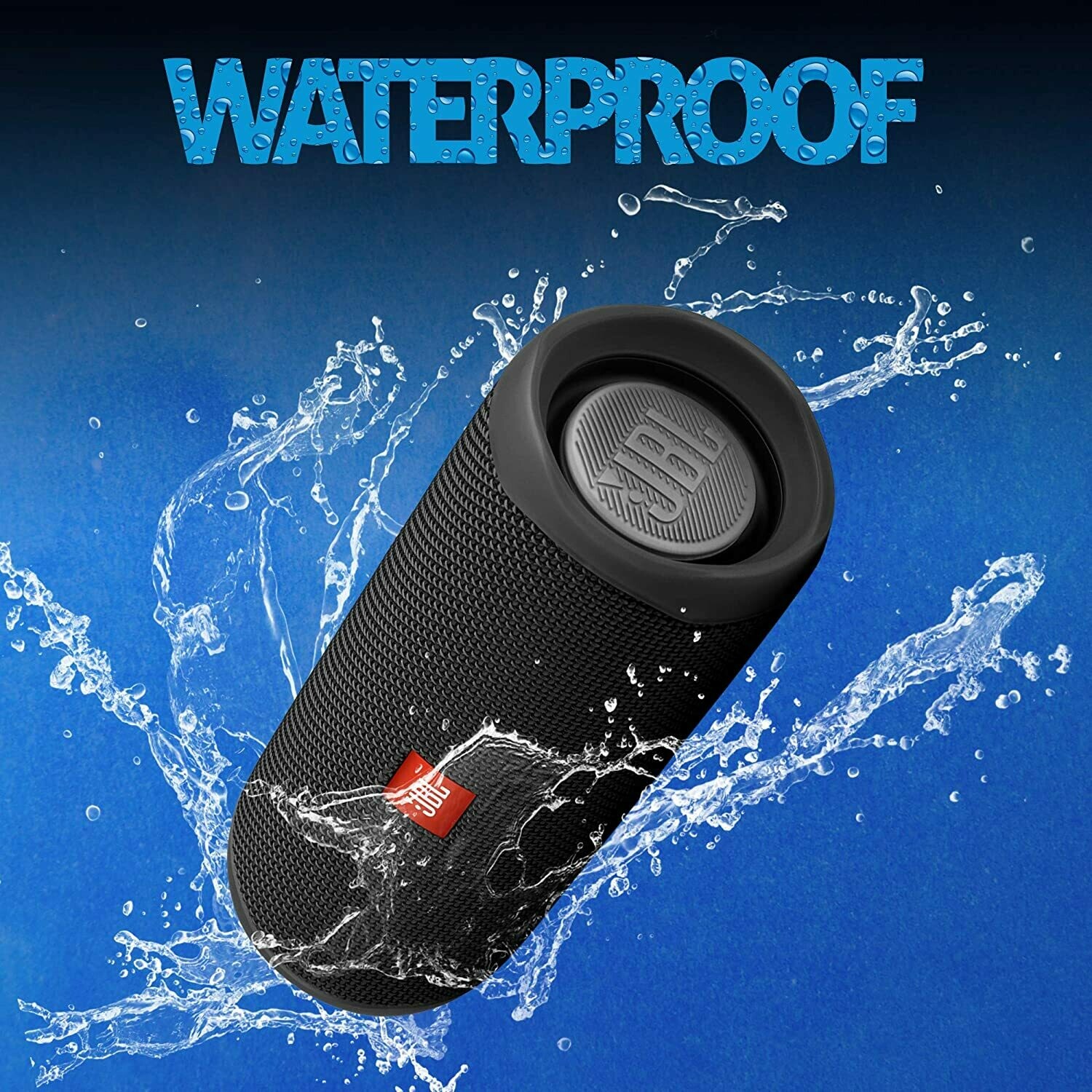 JBL Flip 5 Waterproof Bluetooth Speaker, Black