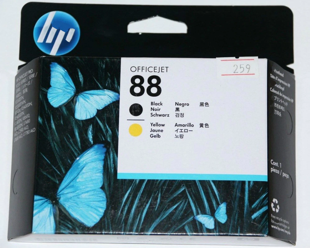 HP 88 Black & Yellow Printhead HP 88 Black & Yellow Printhead