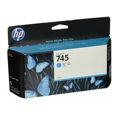HP DesignJet 745 Ink Cartridge, Cyan, 130ml