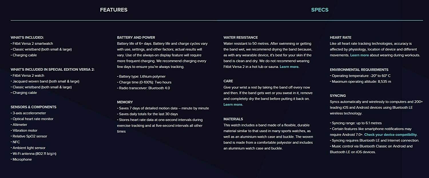 Fitbit Versa 2 Stone/Mist Grey Fitbit Versa 2 Stone/Mist Grey