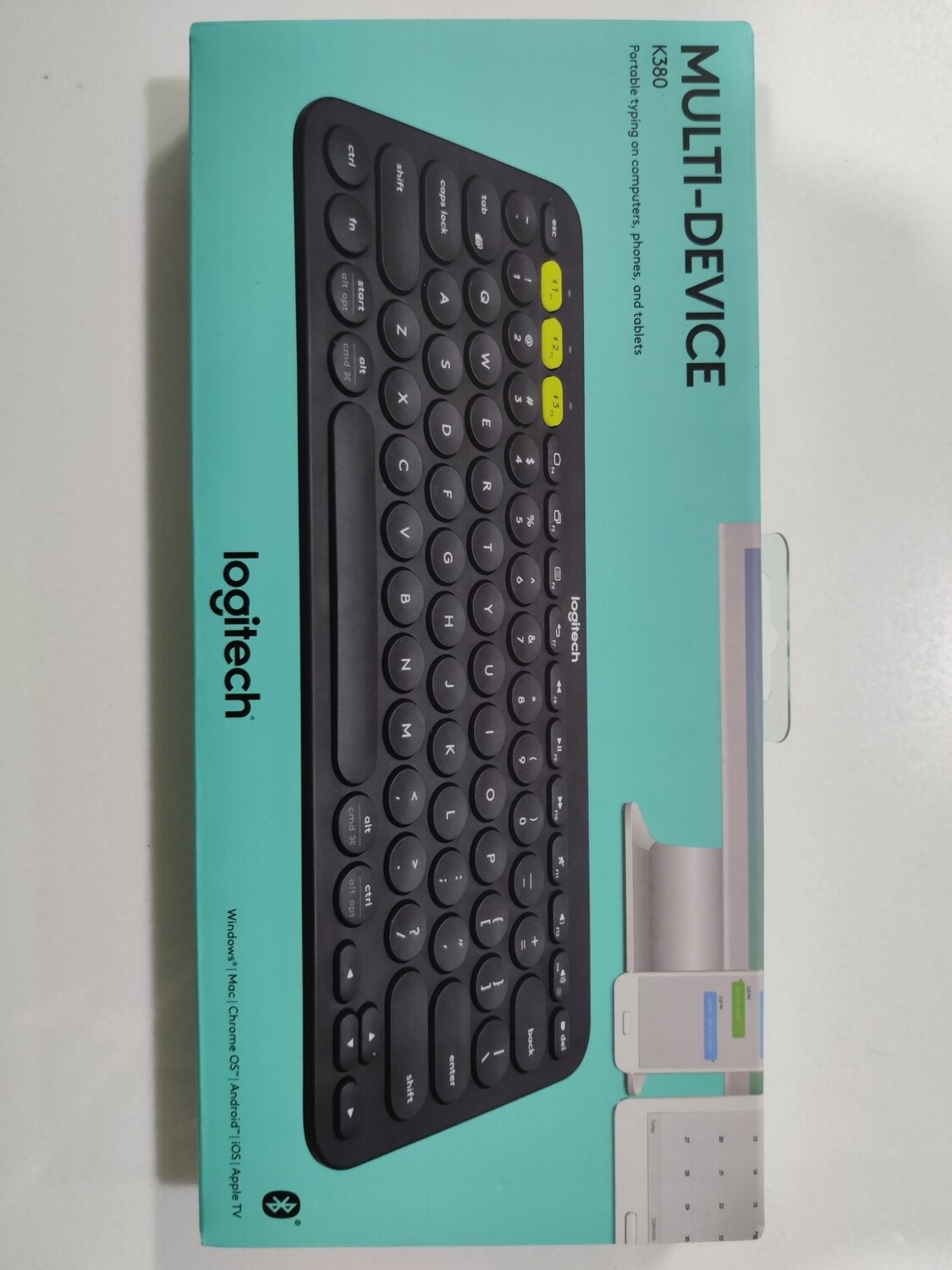 Logitech K380 Multi-Device Bluetooth Keyboard, Black