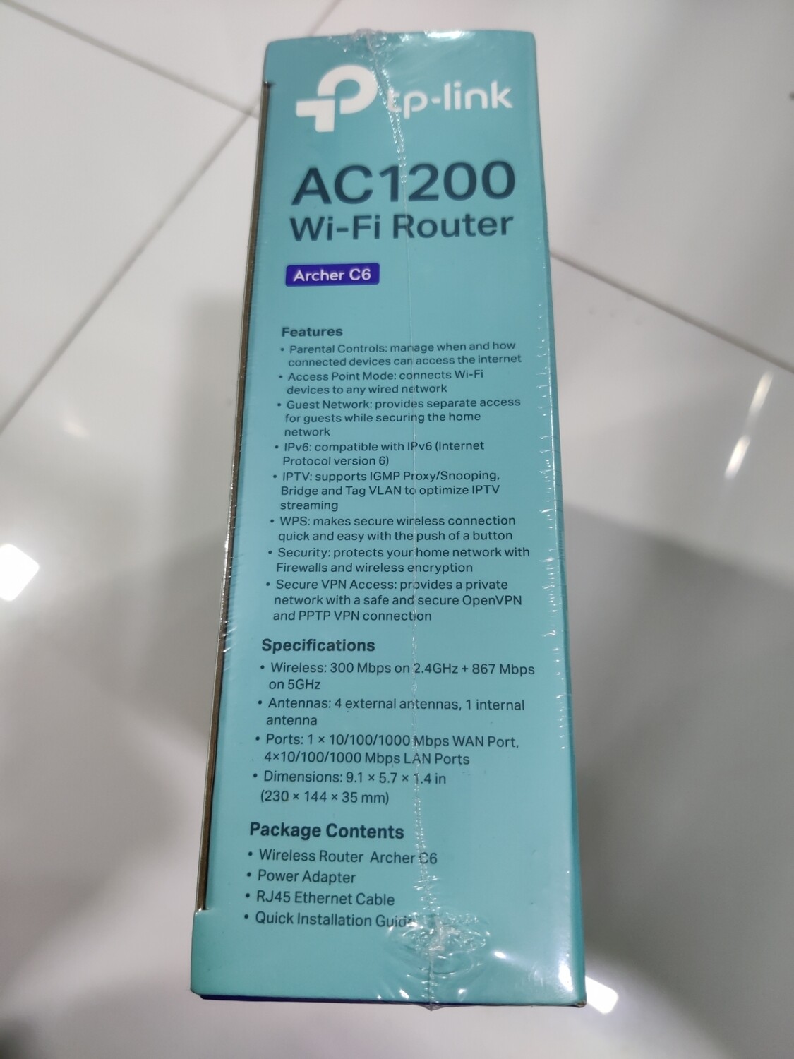 TP-Link Archer C6 Wireless Gigabit Router, AC1200 TP-Link Archer C6 Wireless Gigabit Router, AC1200