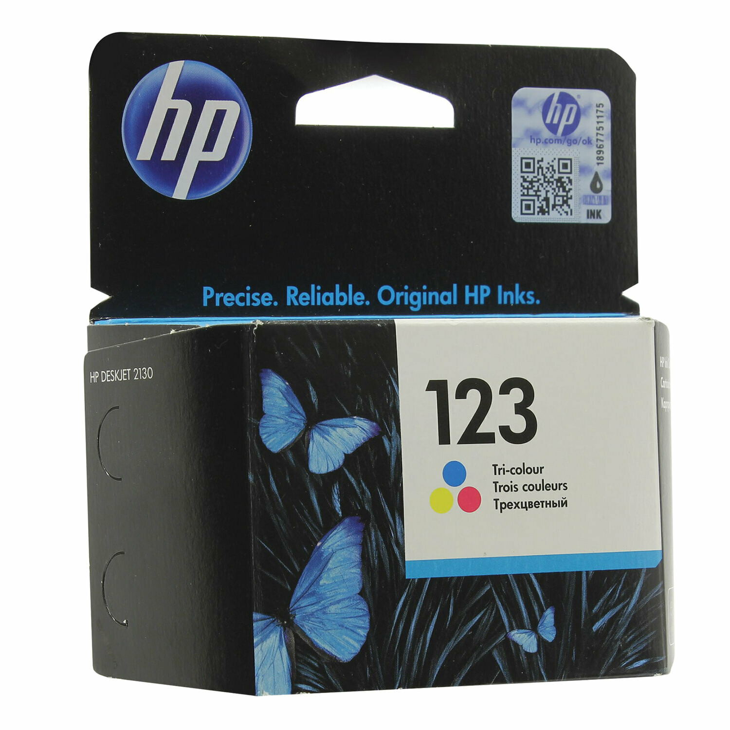 HP 123 Tri-Color Ink Cartridge