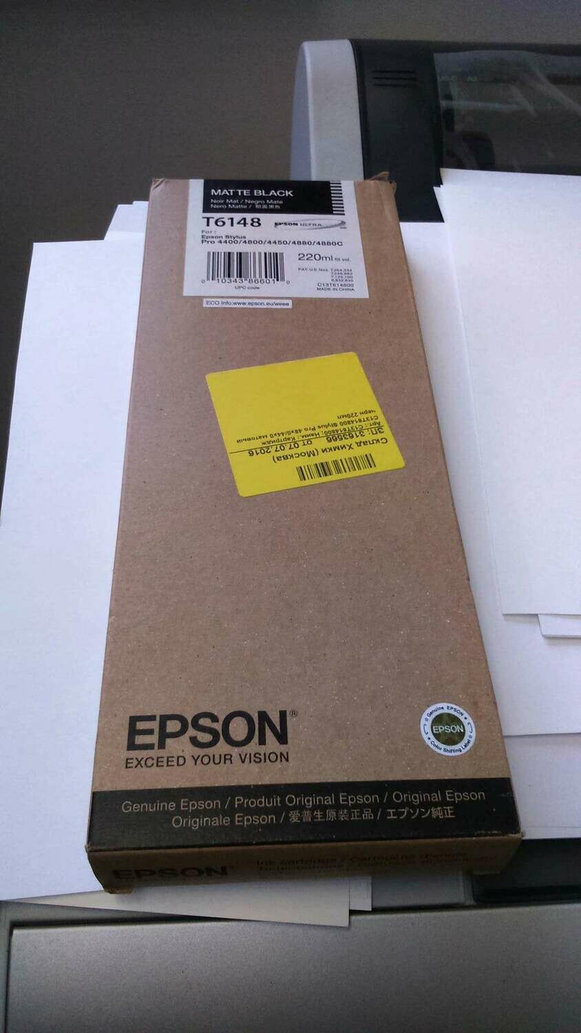 Epson T6148 Ink Cartridge, Matte Black Epson T6148 Ink Cartridge, Matte Black