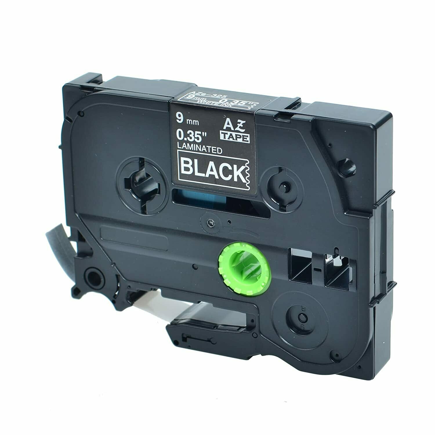 Brother Tze-325 Label Tape, 9mm White on Black Brother Tze-325 Label Tape, 9mm White on Black