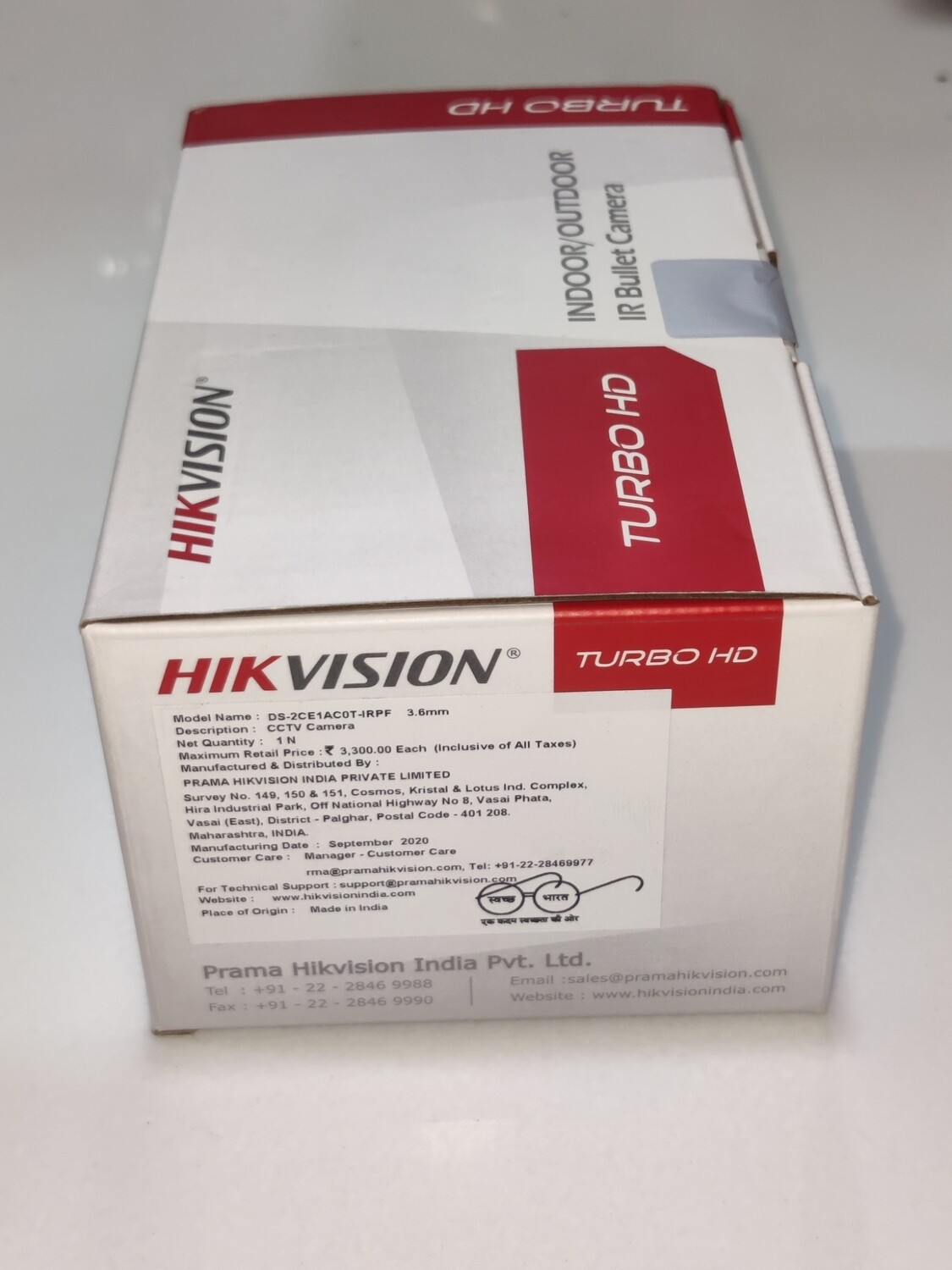 Hikvision DS-2CE1AC0T-IRPF IR Bullet Camera, 1MP, 720p Hikvision DS-2CE1AC0T-IRPF IR Bullet Camera, 1MP, 720p