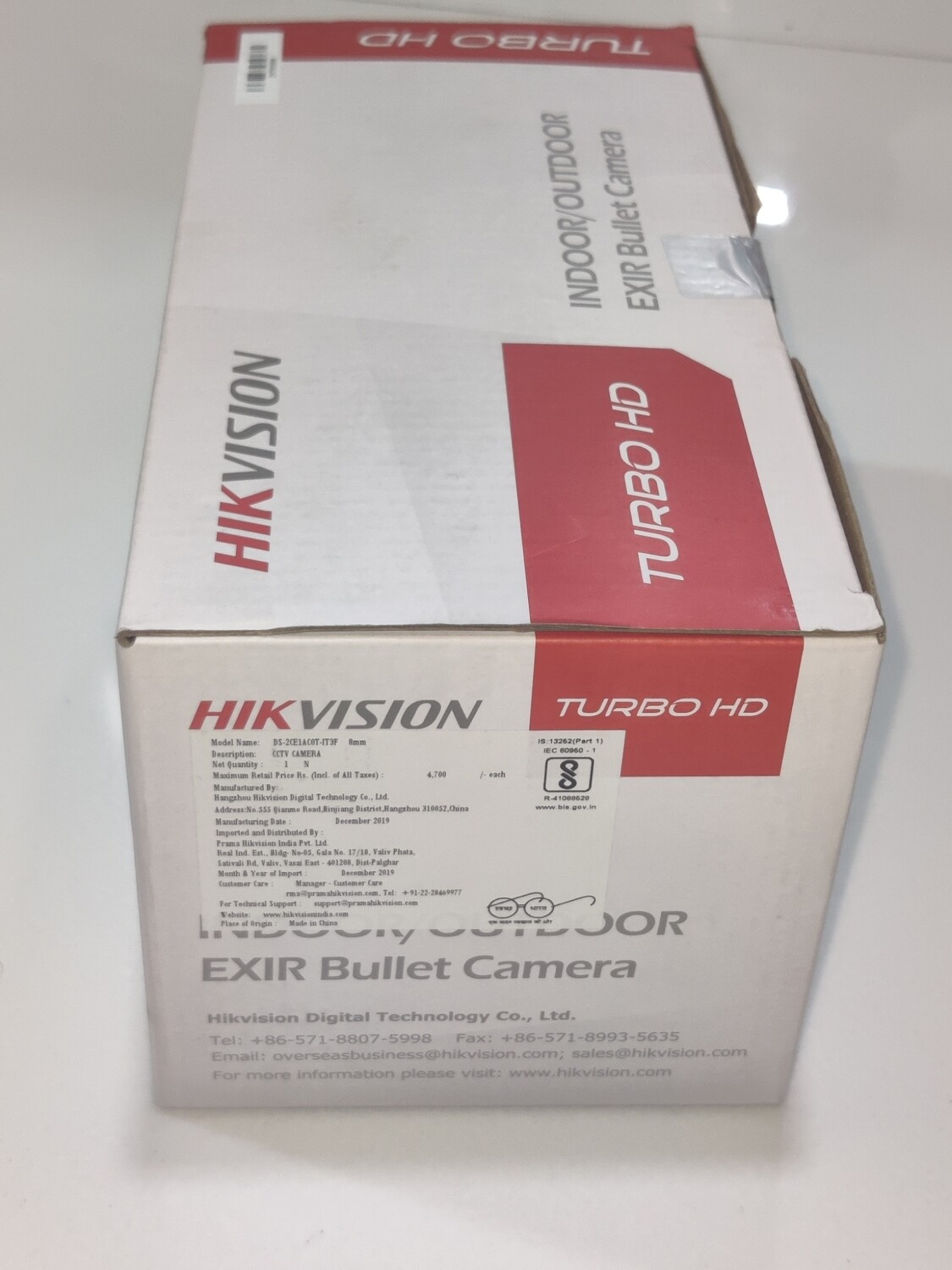 Hikvision EXIR Bullet Camera, DS-2CE1AC0T-IT3F Hikvision EXIR Bullet Camera, DS-2CE1AC0T-IT3F