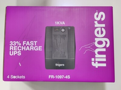 Fingers 1KVA Fast-Recharge Computer UPS, FR-1097-4S