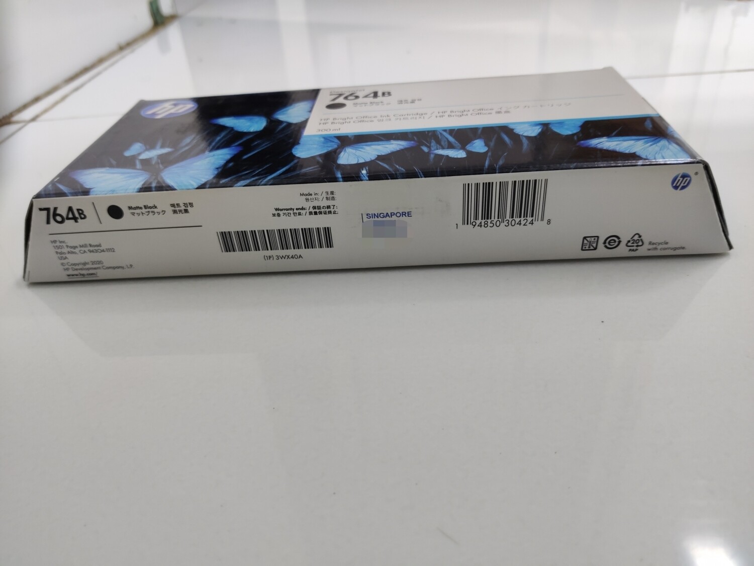 HP DesignJet 764 / 764B Matte Black Ink Cartridge, 300ml