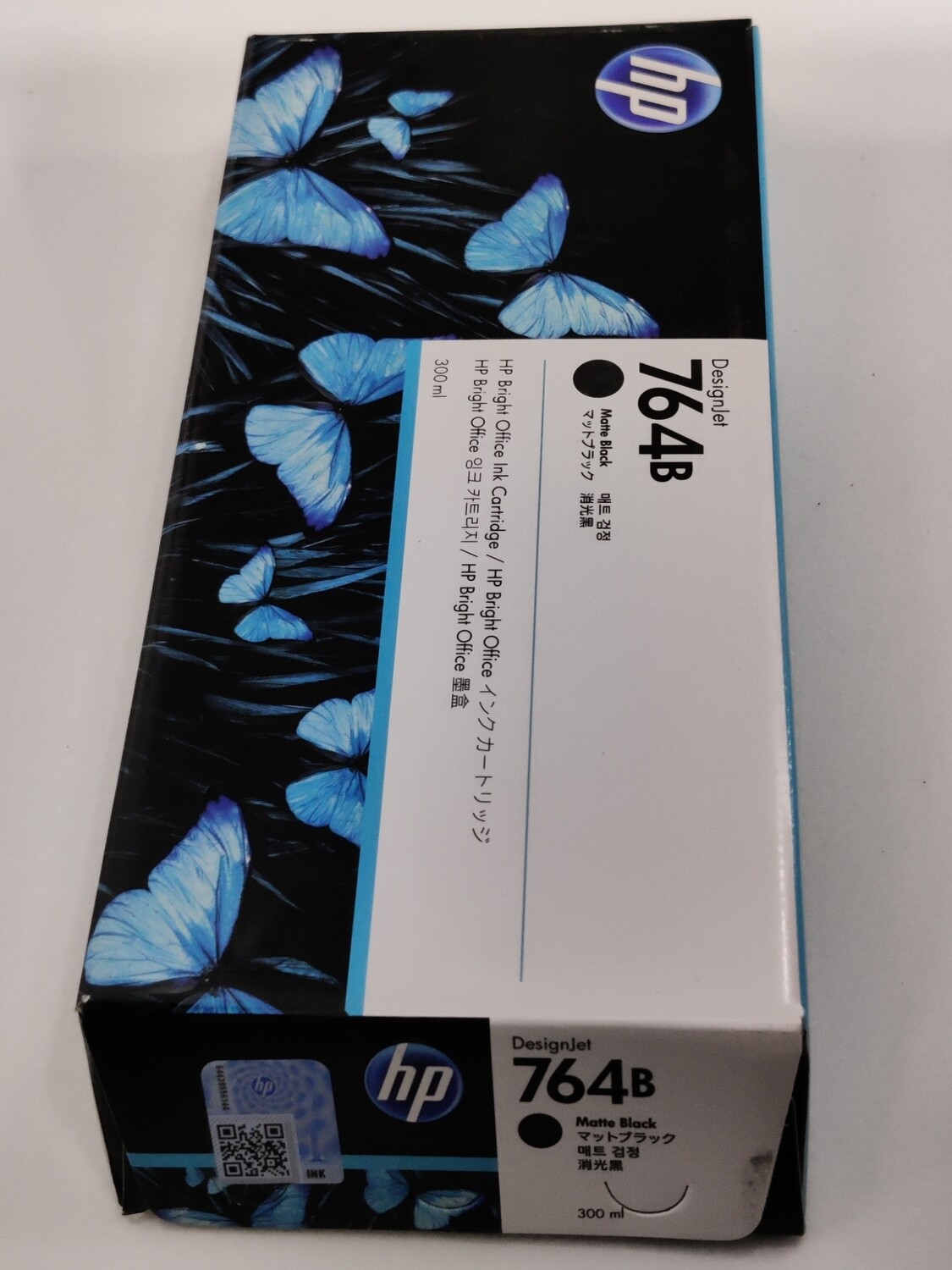 HP DesignJet 764 / 764B Matte Black Ink Cartridge, 300ml