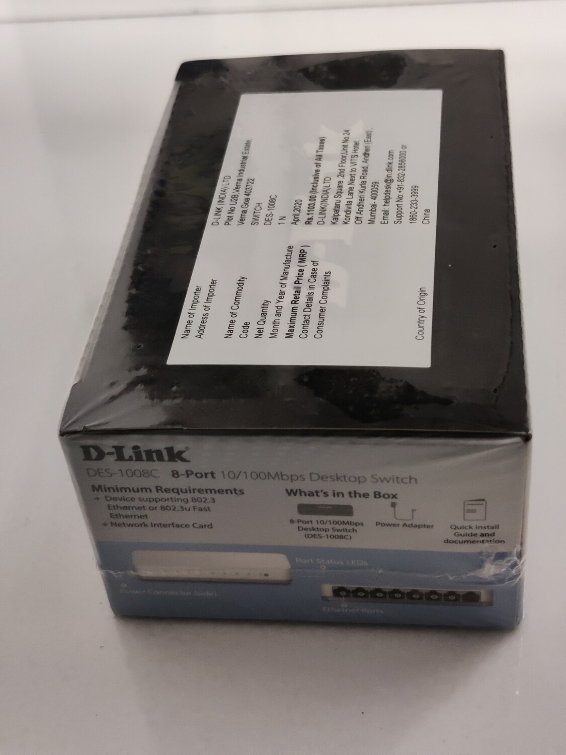 D-Link DES-1008C 8-Port Desktop Switch
