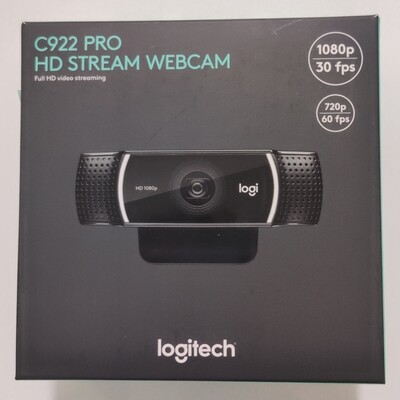 Logitech C922 Pro Stream Full HD Webcam, 1080p/30fps