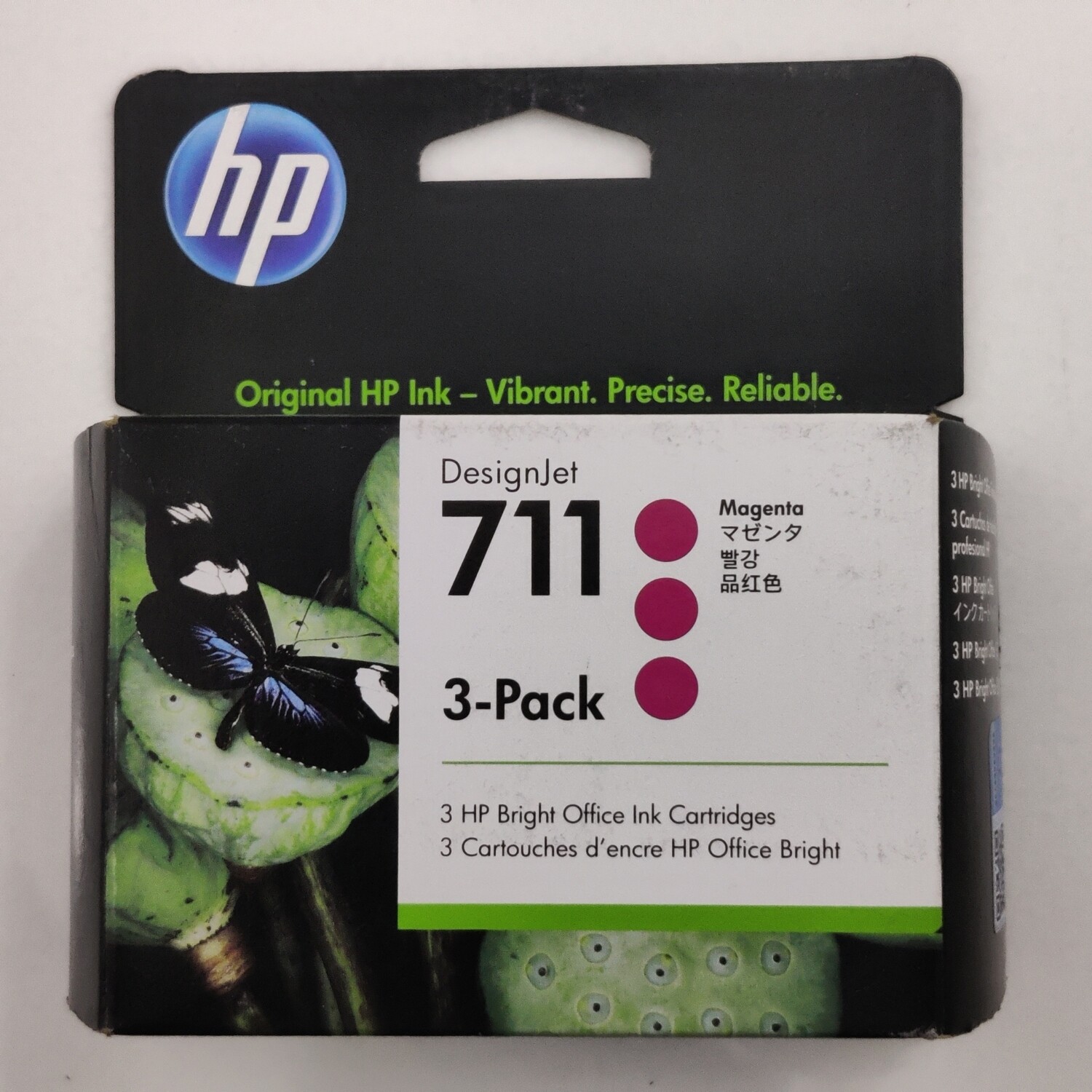 HP DesignJet 711 Magenta Ink Cartridge, 3-Pack (CZ135A)