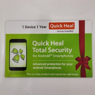 1 Device, 1 Year, Quick Heal Mobile Security, For Android
