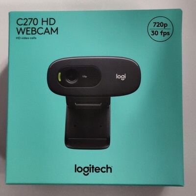 Logitech C270 HD Webcam, 720p/30fps