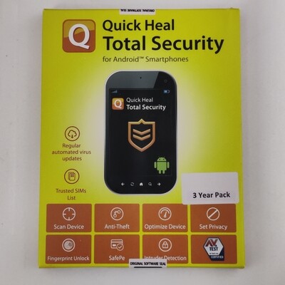 1 Device, 3 Year, Quick Heal Total Security, Android 1 Device, 3 Year, Quick Heal Total Security, Android