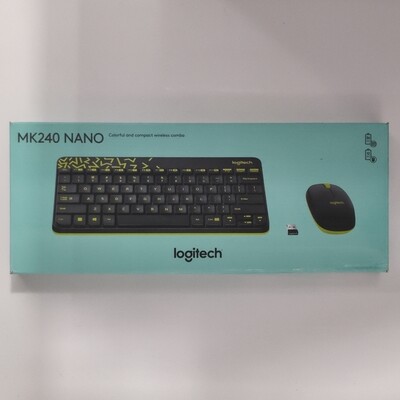 Logitech MK240 Wireless Keyboard Mouse, Black