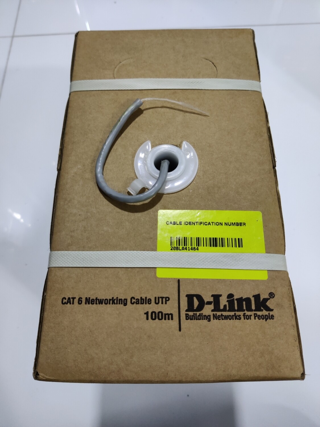 D-Link 100mtr Cat 6 UTP Cable, Grey D-Link 100mtr Cat 6 UTP Cable, Grey