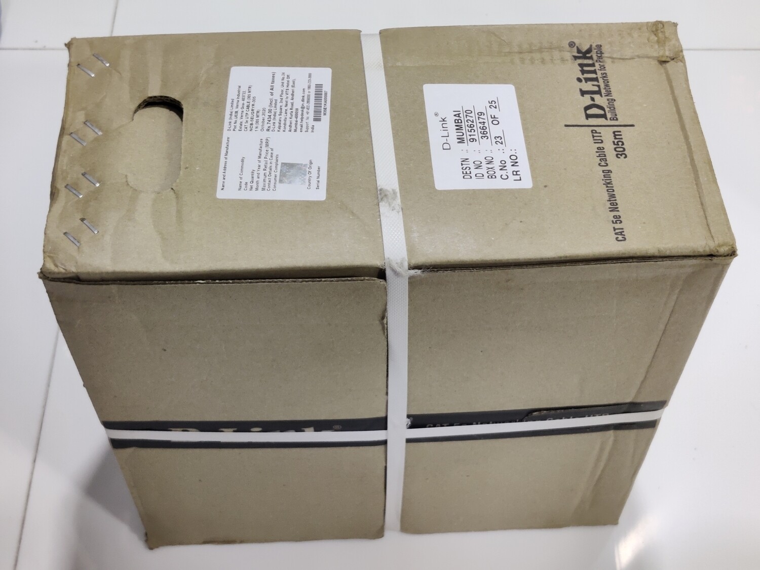 D-Link 305mtr Cat-5 Lan Cable, NCB-5EUGRYR, Gray D-Link 305mtr Cat-5 Lan Cable, NCB-5EUGRYR, Gray