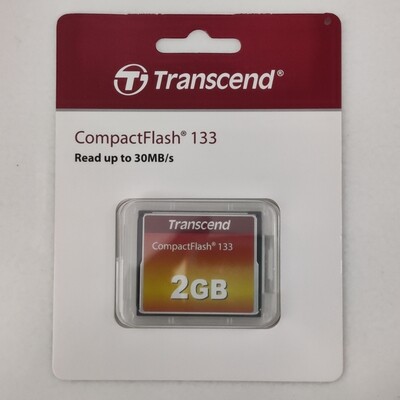 Transcend TS2GCF133 Standard Memory Card, 2GB, 133x