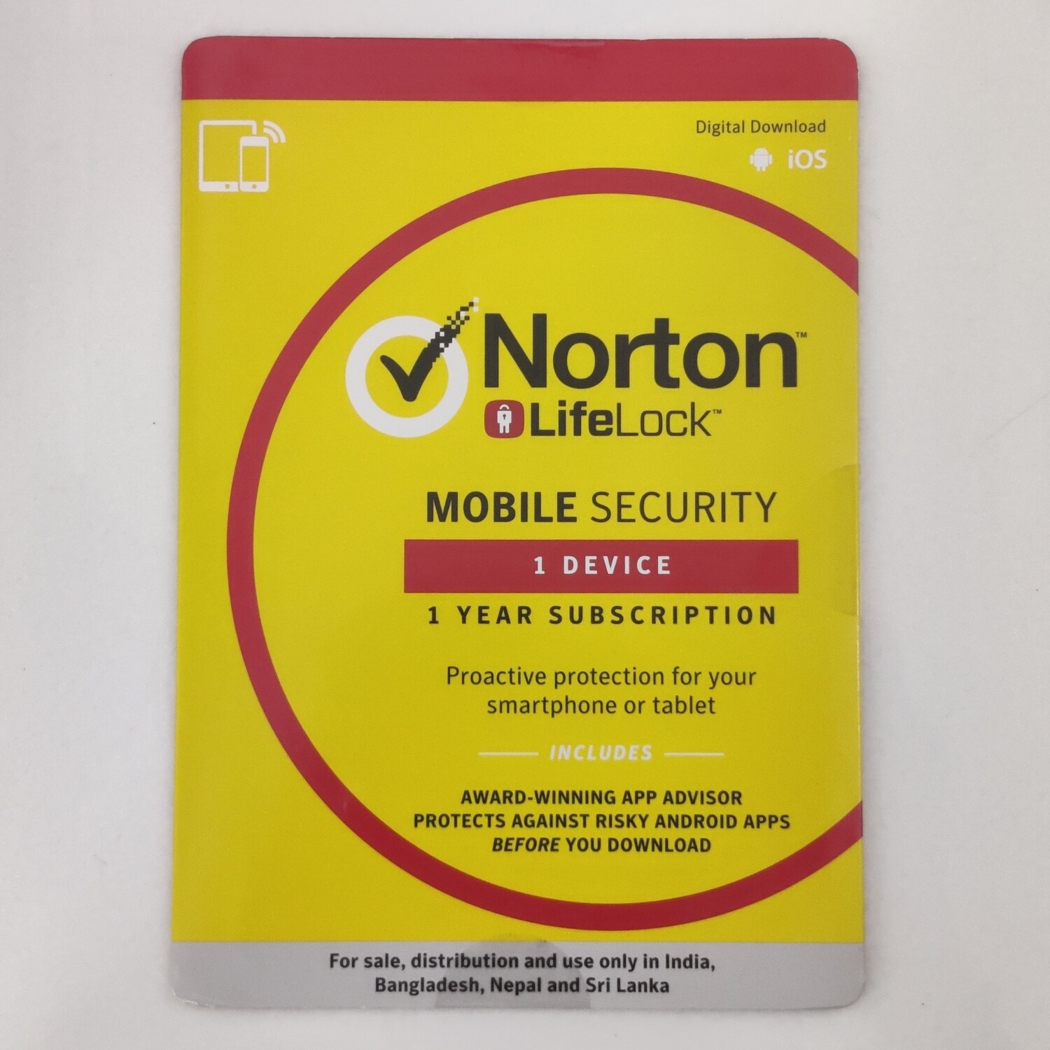 Norton Mobile Security, 1 Device, 1 Year