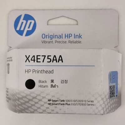 HP X4E75AA Black Printhead For 500, 600 Series