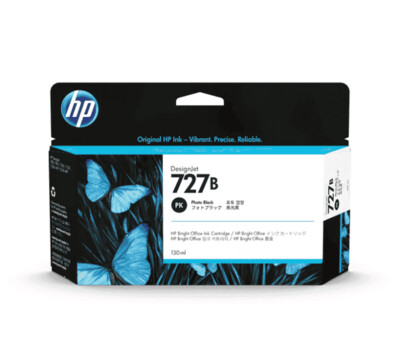 HP 727B 130-ml Photo Black DesignJet Ink Cartridge HP 727B 130-ml Photo Black DesignJet Ink Cartridge