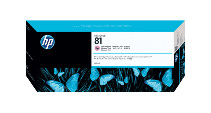 HP 81 680-ml Light Magenta DesignJet Dye Ink Cartridge (C4935A)