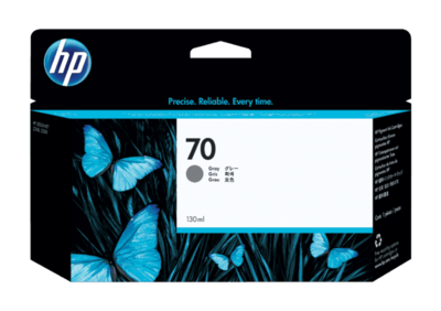 HP 70 130-ml Gray DesignJet Ink Cartridge HP 70 130-ml Gray DesignJet Ink Cartridge