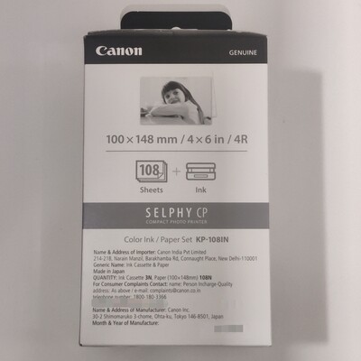 Canon Selphy CP KP-108IN Paper & Color ink Cartridge