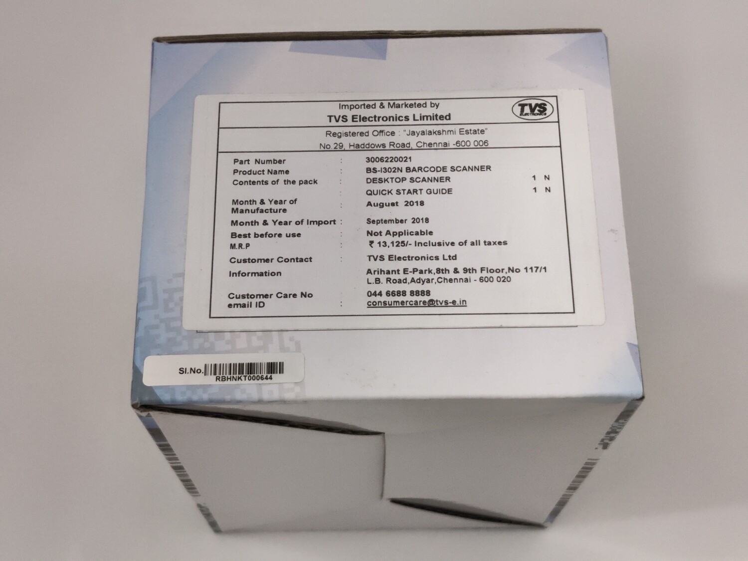 TVS Champ BSI302N Barcode Scanner TVS Champ BSI302N Barcode Scanner