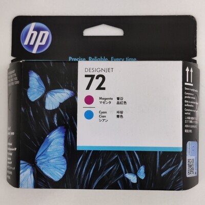 HP 72 Magenta and Cyan Printhead