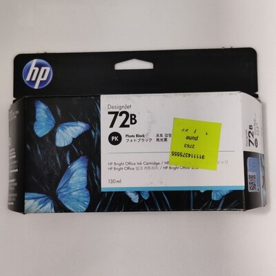 HP DesignJet 72 / 72B Plotter Cartridge, Photo Black, 130ml (3WX07A)