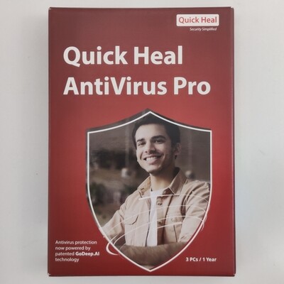 3 User, 1 Year, Quick Heal Antivirus Pro