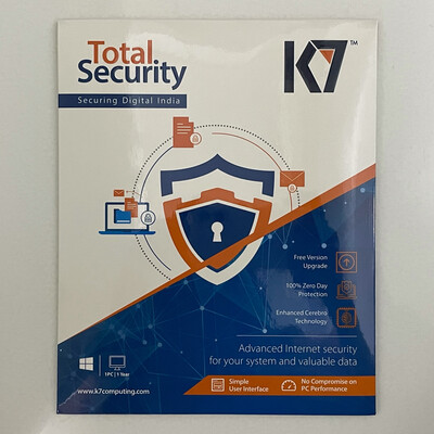 1 User, 1 Year, K7 Total Security 1 User, 1 Year, K7 Total Security