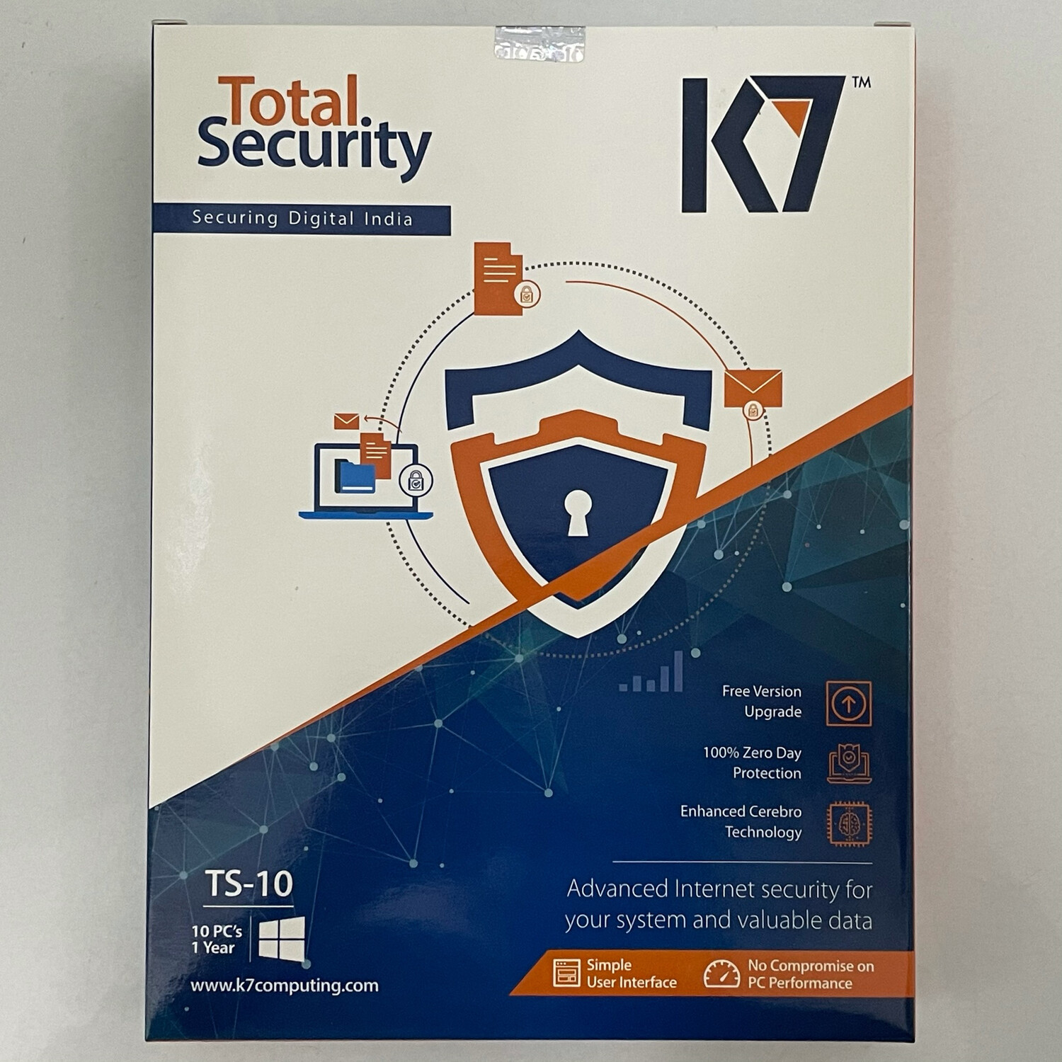 New, 10 User, 1 Year, K7 Total Security