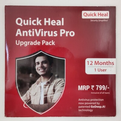 Renewal, 1 User, 1 Year, Quick Heal Antivirus Pro Renewal, 1 User, 1 Year, Quick Heal Antivirus Pro