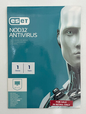 New, 1 User, 1 Year, Eset NOD32 Antivirus