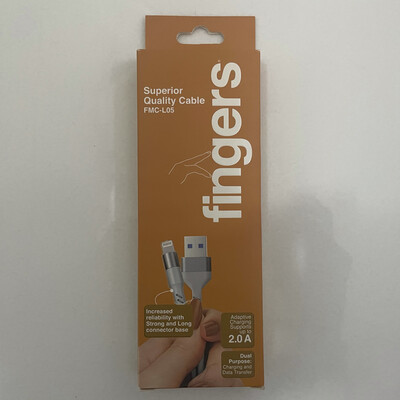 Fingers 1mtr Lighting to USB Cable Fingers 1mtr Lighting to USB Cable