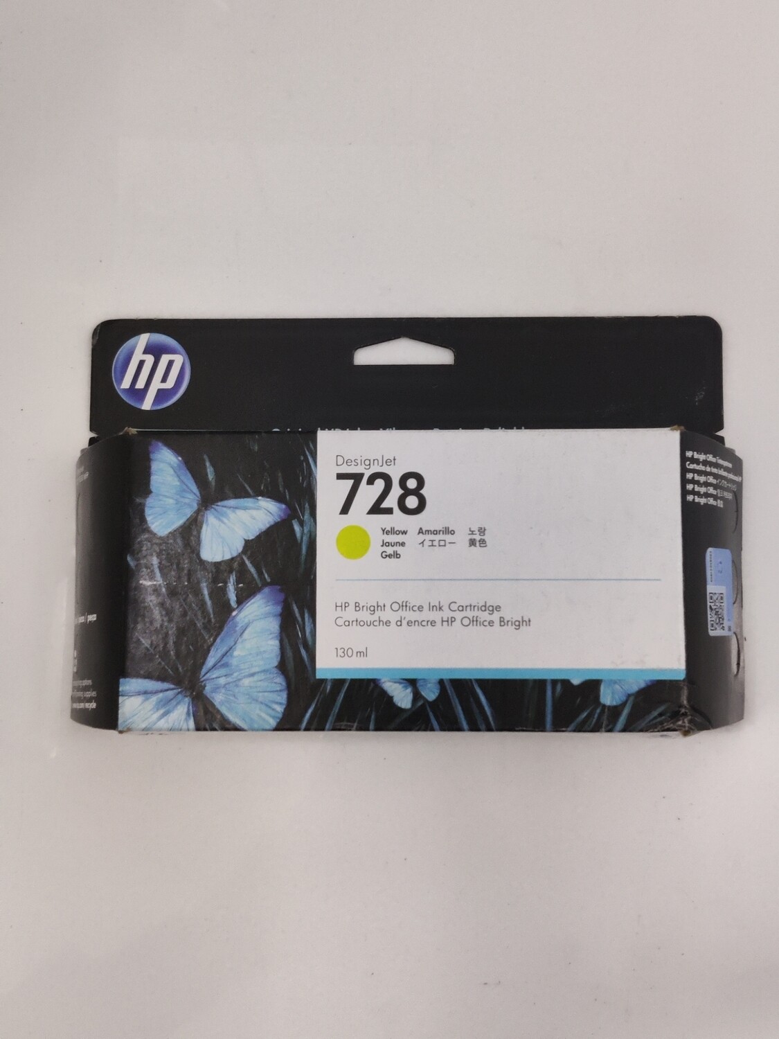 HP DesignJet 728 Yellow Ink Cartridge, 130ml (T730, T830) HP DesignJet 728 Yellow Ink Cartridge, 130ml (T730, T830)