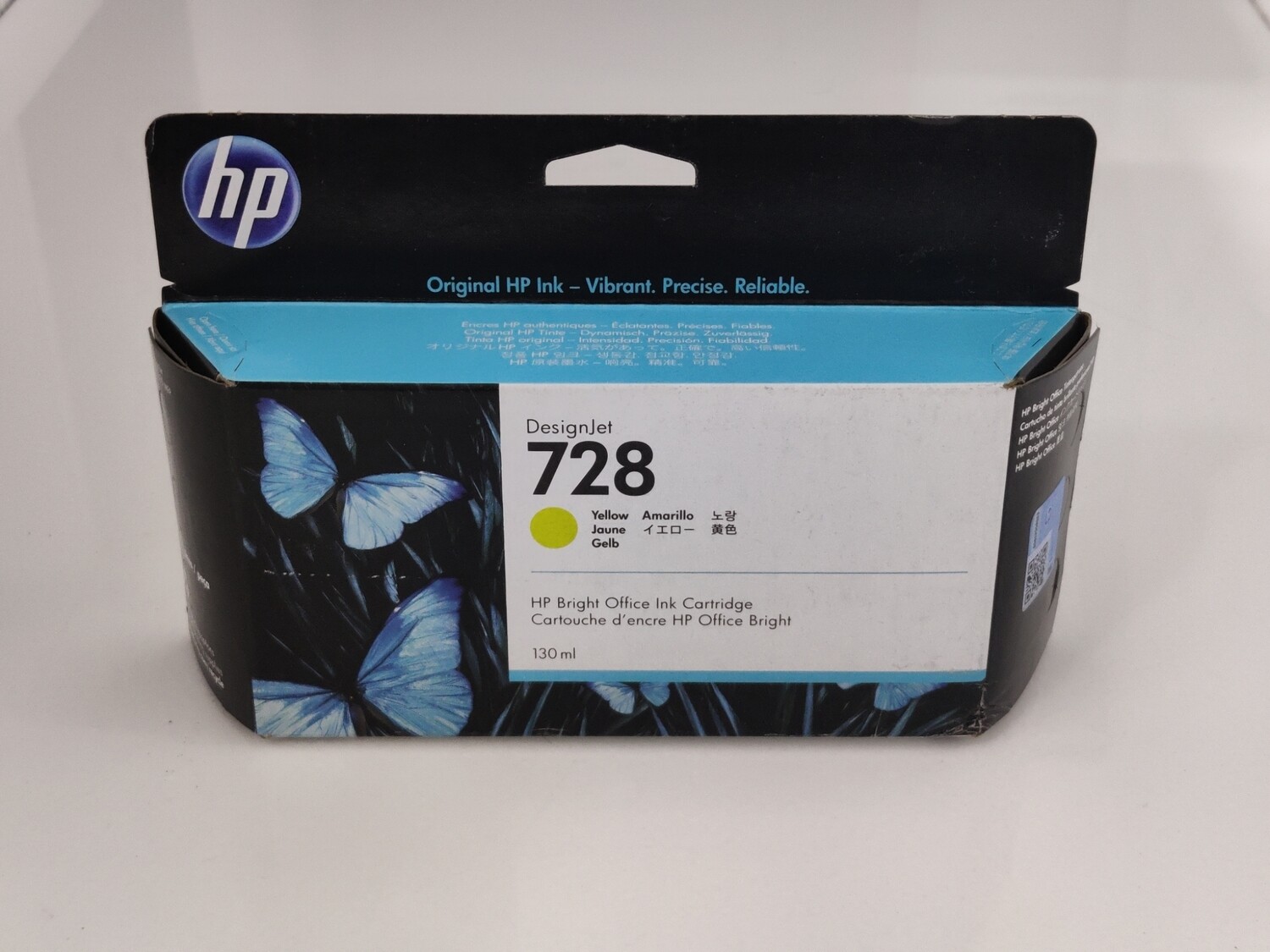 HP DesignJet 728 Yellow Ink Cartridge, 130ml (T730, T830) HP DesignJet 728 Yellow Ink Cartridge, 130ml (T730, T830)