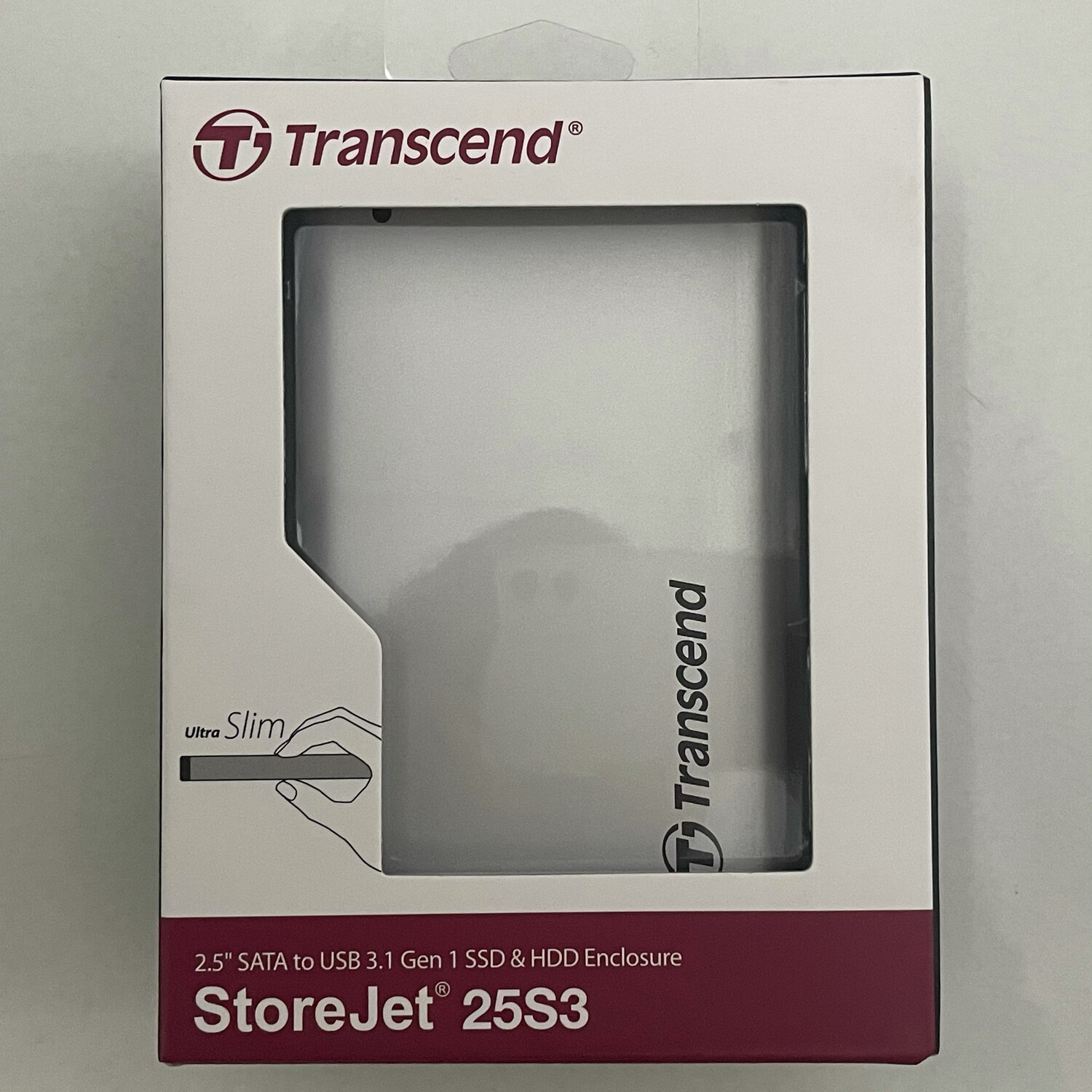Transcend StoreJet 25S3 Ext 2.5" Casing USB 3.1 SSD/HDD Enclosure