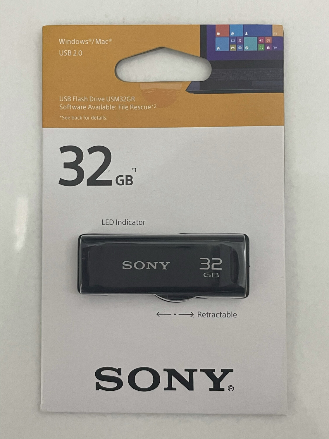 Sony 32GB Pen Drive, GR 2.0, Black, Rs.250