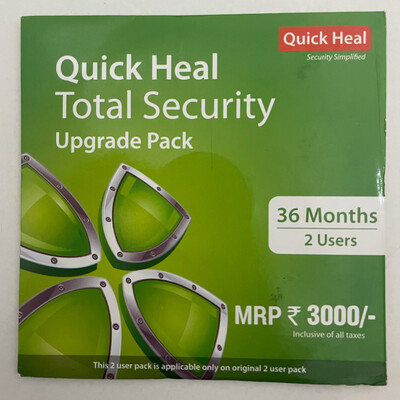 Renewal, 2 User, 3 Year, Quick Heal Total Security Renewal, 2 User, 3 Year, Quick Heal Total Security