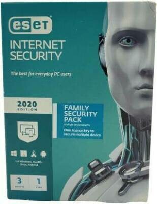 3 Device, 1 Year, Eset internet Security, Single Key 3 Device, 1 Year, Eset internet Security, Single Key