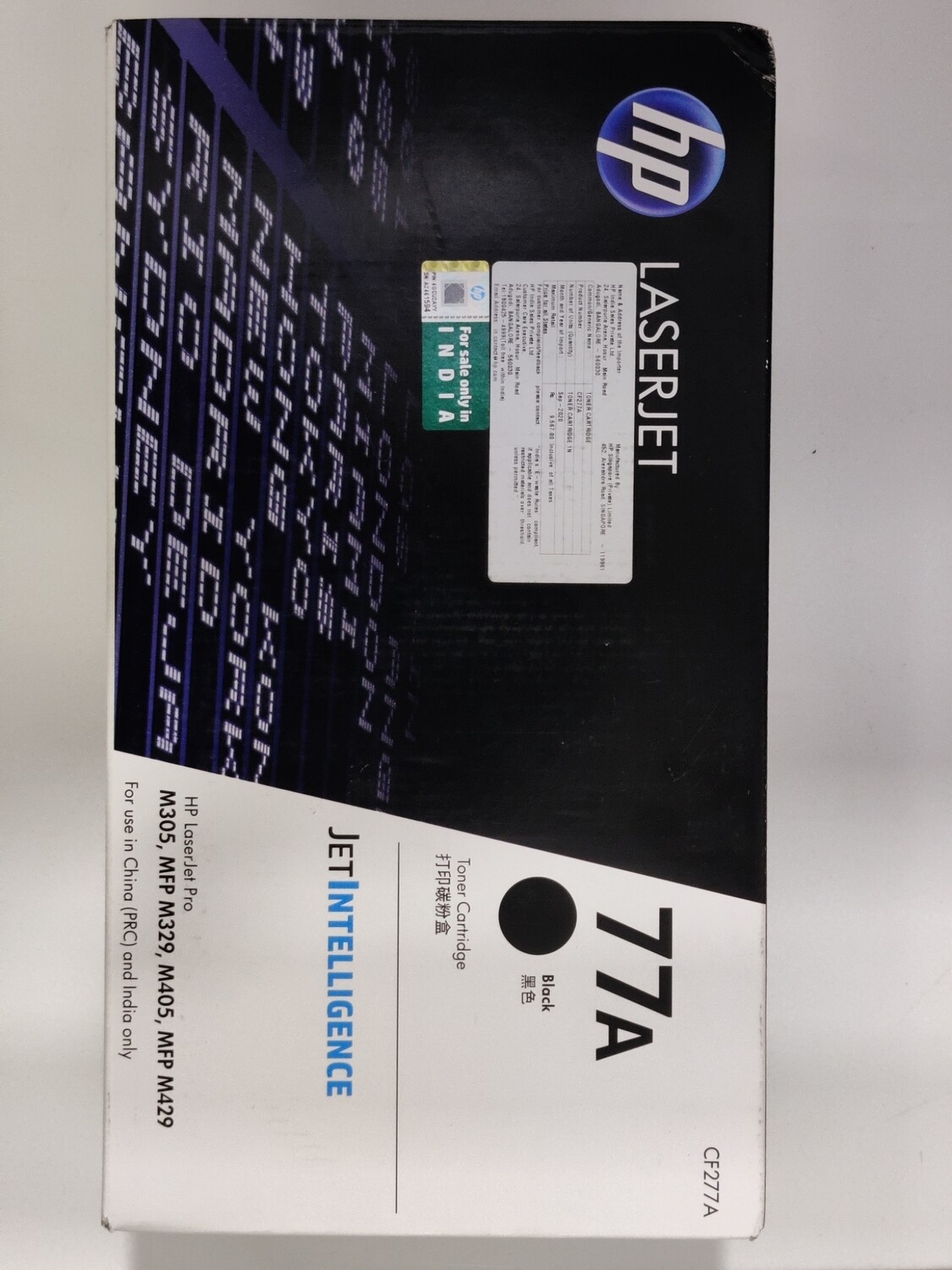 HP 77A Black Toner Cartridge