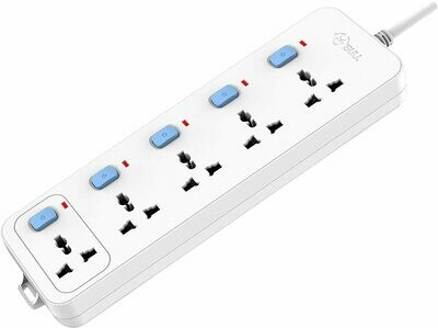 Bull 5 Socket, 5 Switch, 3mtr Extension Board Bull 5 Socket, 5 Switch, 3mtr Extension Board