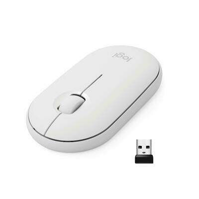 Logitech Pebble M350 Wireless Mouse, White